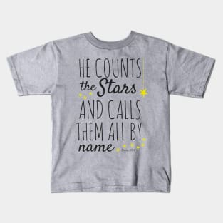 Psalm 147:4 Bible Verse Kids T-Shirt